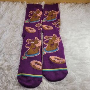 Scooby-Doo Donut Socks Colorful Crew Socks- OSFM